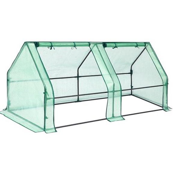 ohuhu portable greenhouse dual doors