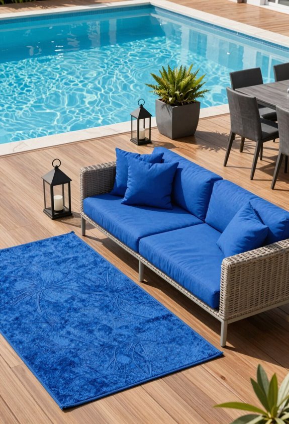 5 Pool Patio Decor Ideas for Instant Backyard Luxury 5 one accent color unity