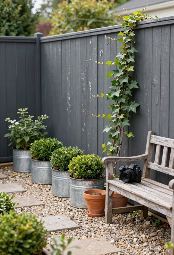 3 Budget Garden Ideas That Look Expensive 1 one coat black fence transformation