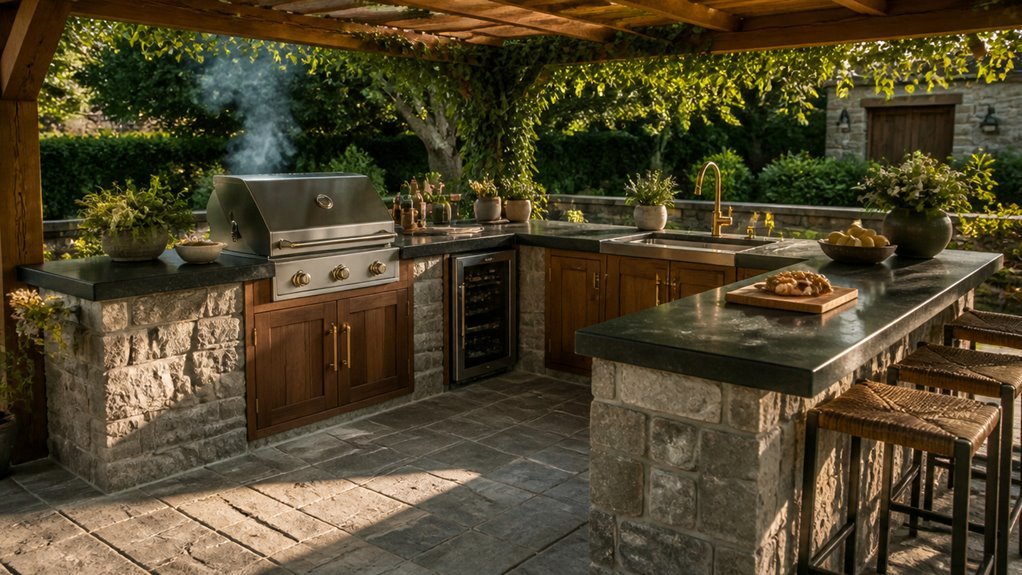 outdoor kitchen design steps