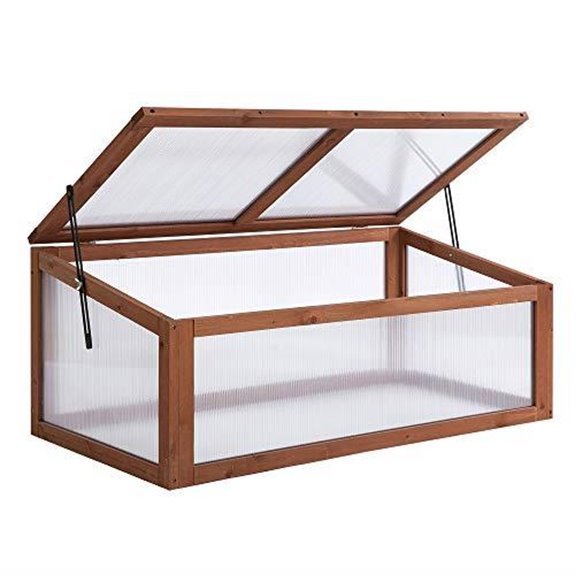 outsunny wooden cold frame