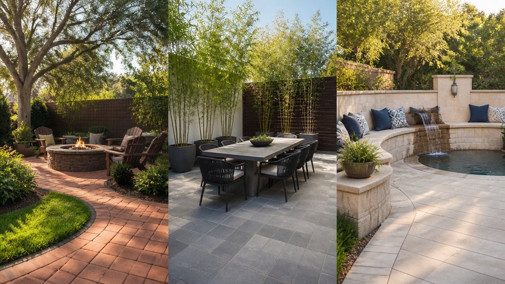 patio ideas using pavers