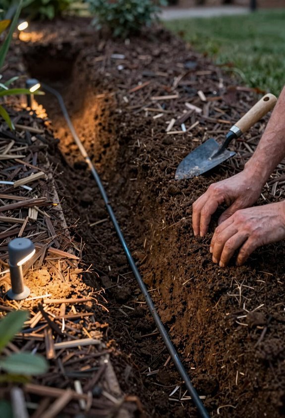 How to Bury Landscape Lighting Wire Step by Step 1 plan landscape lighting route carefully