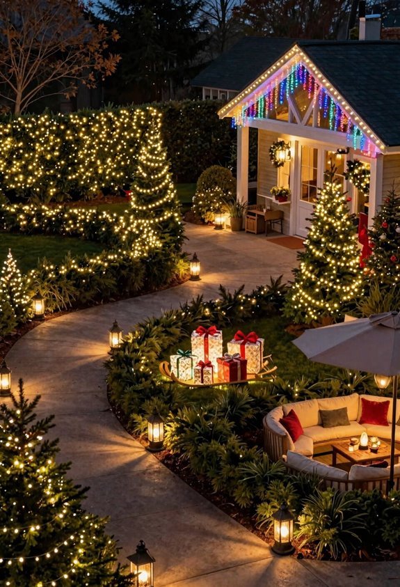 7 Christmas Outdoor Decor Ideas to Transform Your Yard 1 plan outdoor light zones effectively