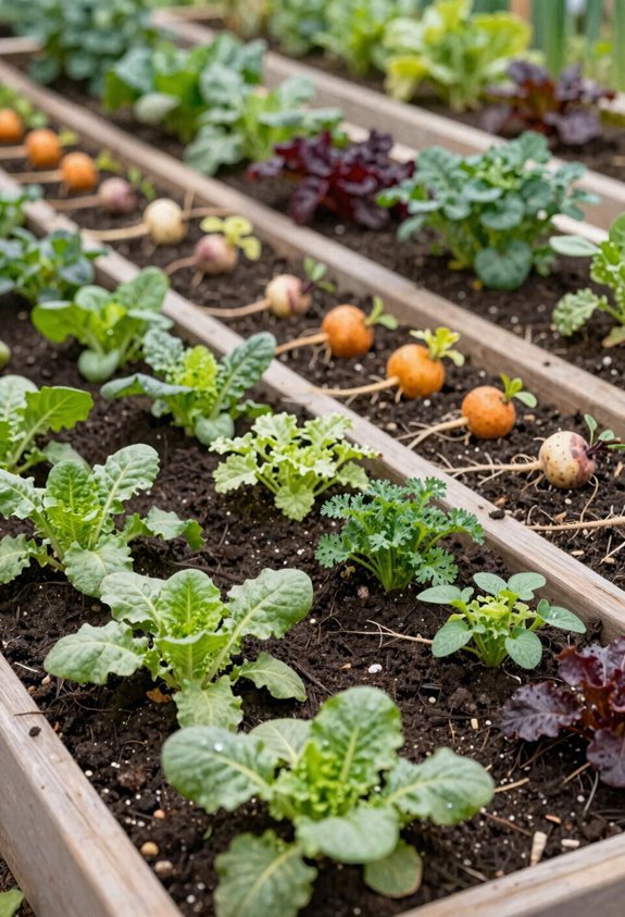 10 Vegetable Garden Decor Ideas That Actually Work 4 plant blocks for visual rhythm
