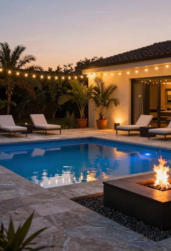 5 Pool Patio Decor Ideas for Instant Backyard Luxury 1 poolside lighting calming lanterns