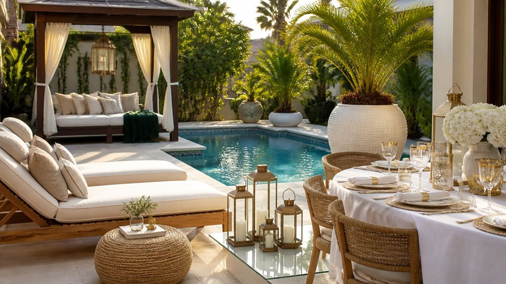poolside luxury instant patio decor