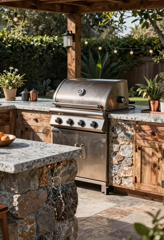 7 Outdoor Kitchen Decor Ideas That Transform Your Backyard 3 premium stainless built in grill centerpiece