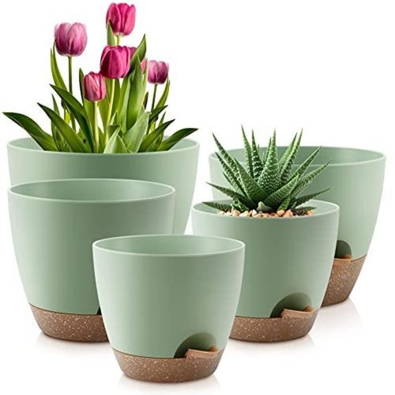 10 Best Indoor Planters for 2026 2 qrrica 5 pot self watering set