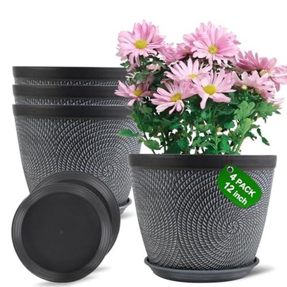 10 Best Frost Proof Pots for 2026 (Year-Round Gardening) 3 quarut 12 inch gray pots