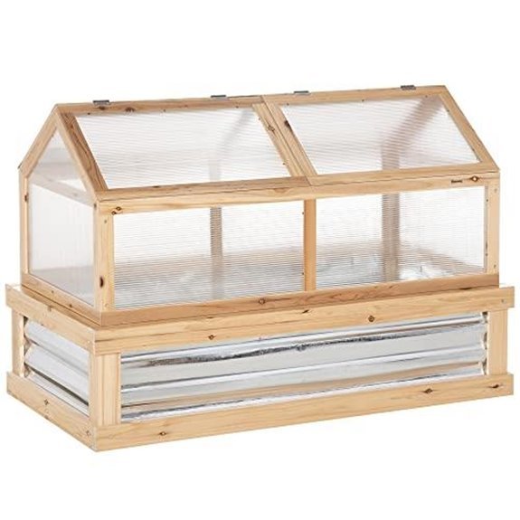 raised garden bed polycarbonate greenhouse