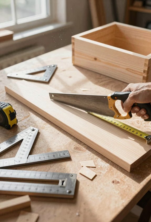 10 Steps to Build a Raised Planter Box 2 ripping trimming chamfering slats