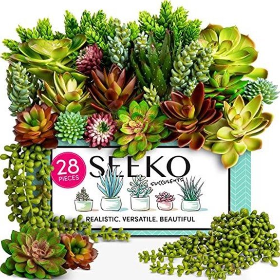 seeko artificial succulent plant set