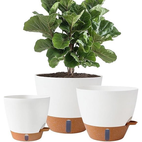 10 Best Self Watering Pots for 2026 (Plant Parenting Made Easy) 1 self watering plant pots with drainage holes