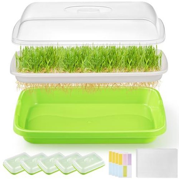 7 Best Packaging for Microgreens in 2026 (Farm to Table) 6 six pack seed sprouter trays with lid