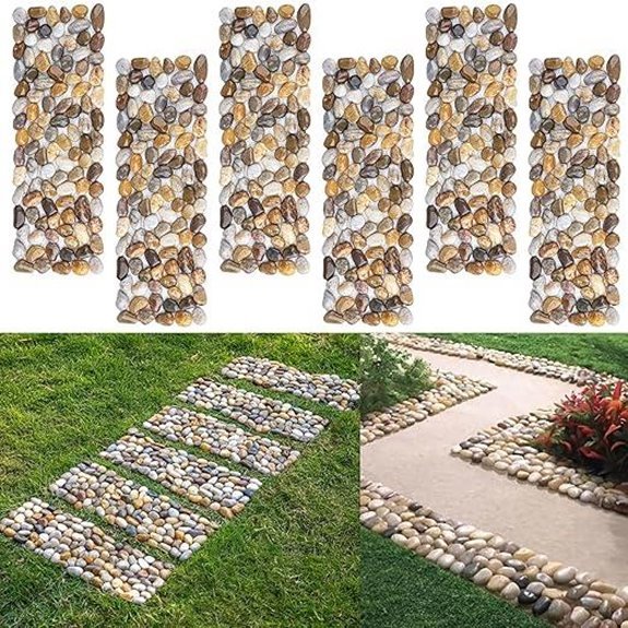 10 Best Walkways Between Garden Beds for 2026 6 six river rock stepping stones