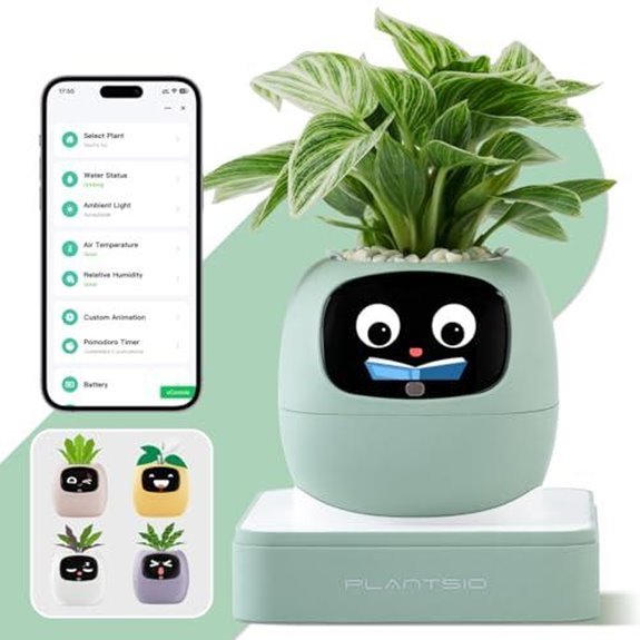 7 Best Smart Planters for 2026 (Grow Smarter, Not Harder) 2 smart plant pot with screen