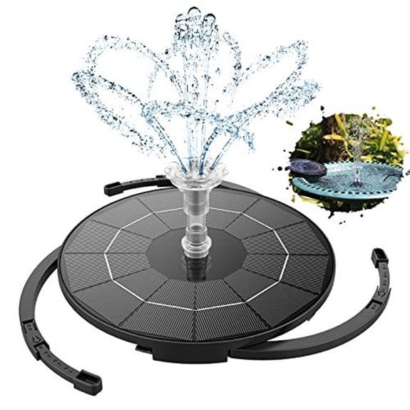 solar powered 3 5w fountain pump