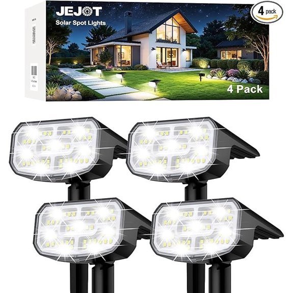 15 Best Landscaping Lights for 2026 8 solar powered outdoor spotlights 4 pack