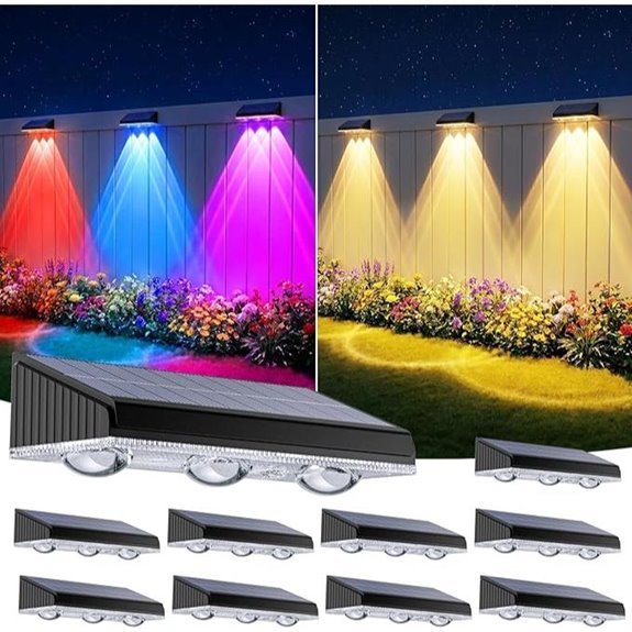 5 Best Solar Fence Lights for 2026 1 solar powered rgb fence lights