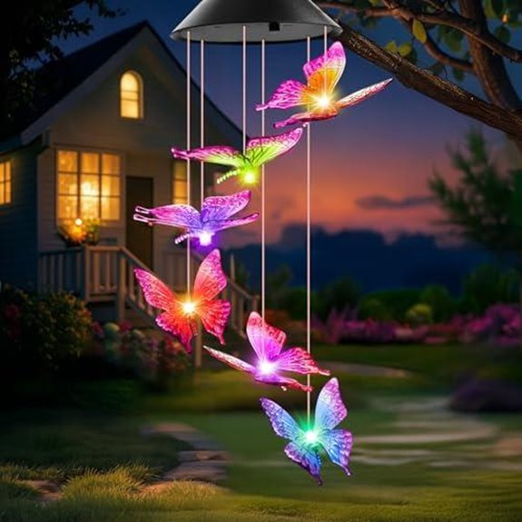 solar wind chimes gift set