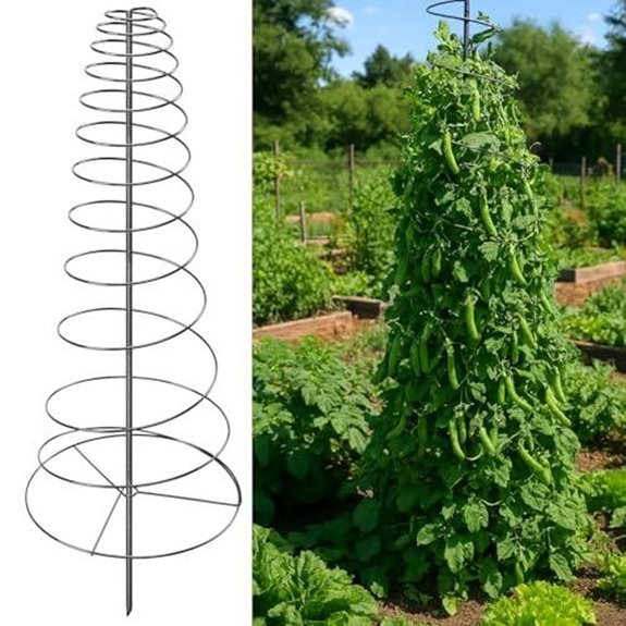10 Best Raspberry Supports for 2026 6 spiral frame trellis 72 tall