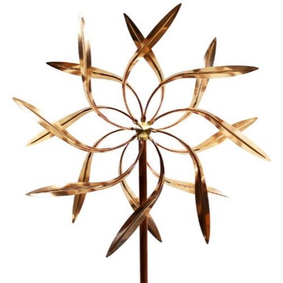 stanwood kinetic copper sculpture