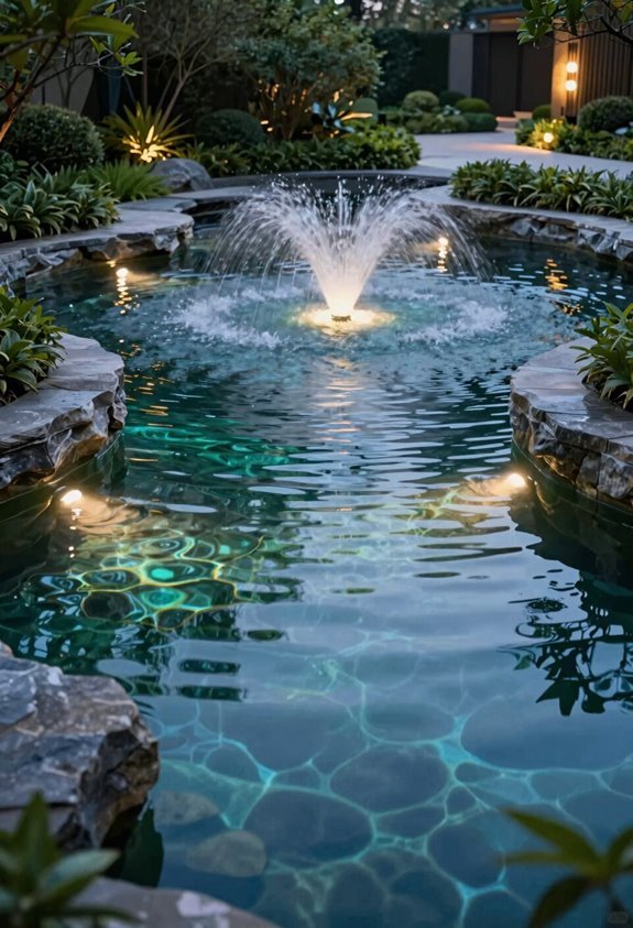7 Garden Lighting Ideas to Transform Your Outdoor Space 4 submersible edge lit water illumination