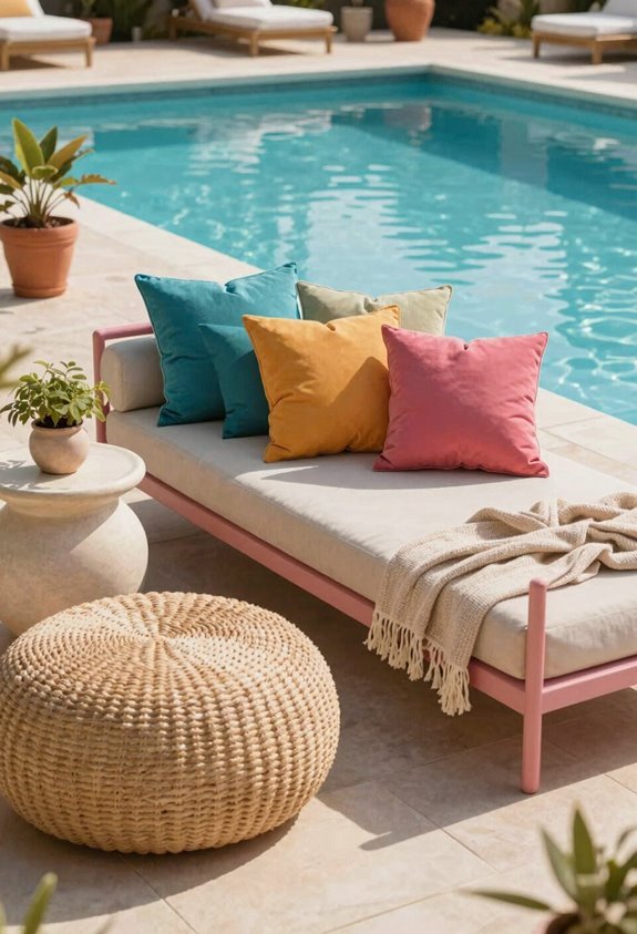 5 Pool Patio Decor Ideas for Instant Backyard Luxury 4 sunbrella textiles unify protect rejuvenate spaces