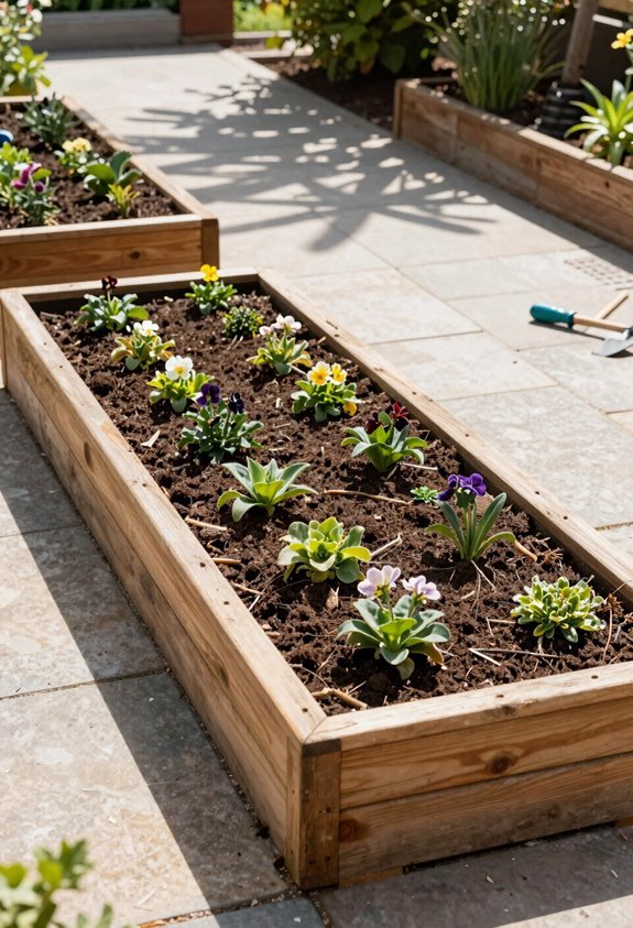 10 Steps to Build Raised Flower Beds Yourself 3 sunlit well spaced level drainage