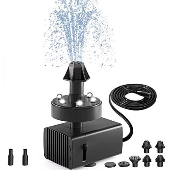szmp bird bath fountain pump