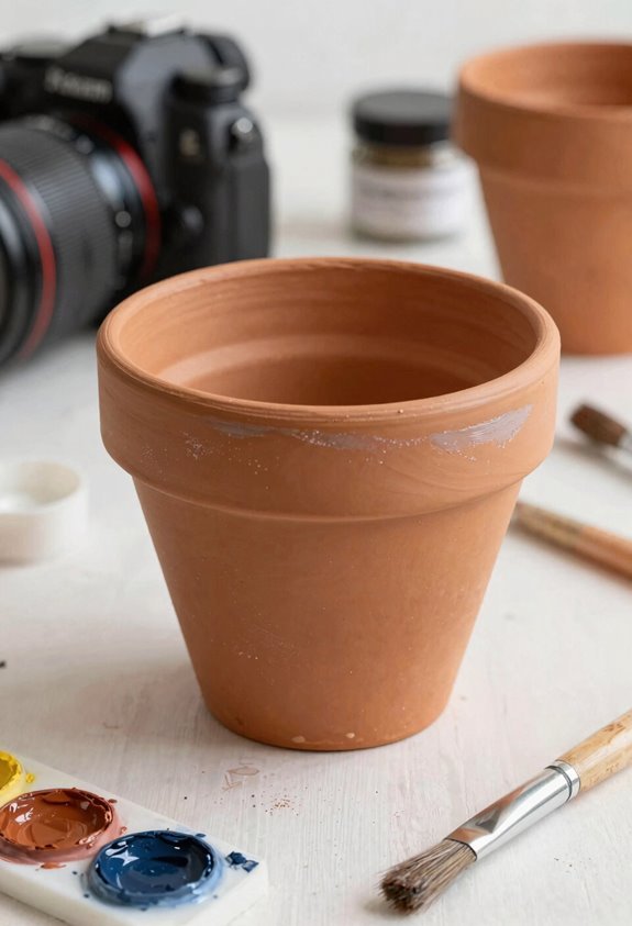 3 DIY Terracotta Pot Decorating Ideas to Try 1 terracotta pots seal prime paint