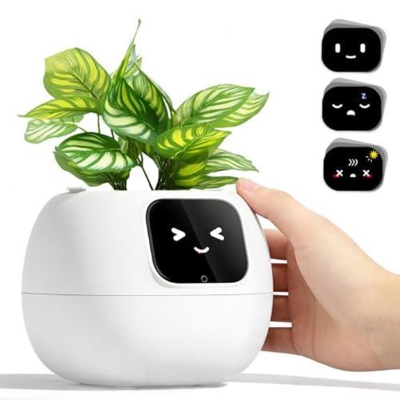 7 Best Smart Planters for 2026 (Grow Smarter, Not Harder) 1 tinyshield self watering pot display