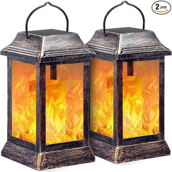 10 Best Flickering Flame Solar Lights for 2026 8 tomcare solar lanterns outdoor hanging