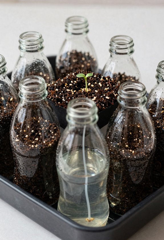 top section soil seeds spacing in