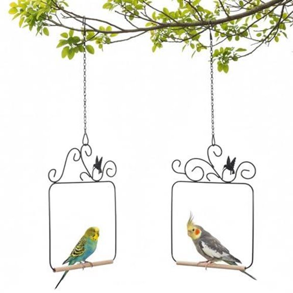 15 Best Hanging Baskets for Hummingbirds in 2026 13 two hummingbird swings with perch