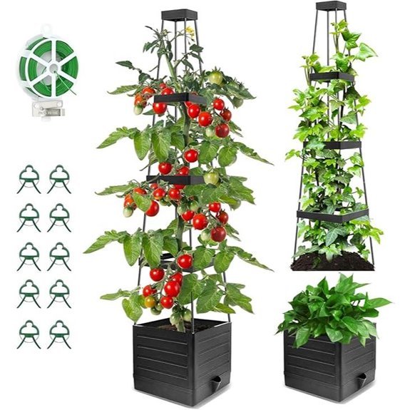 5 Best Tomato Planters for 2026 (Grow Like a Pro) 1 two pack tomato planter with trellis
