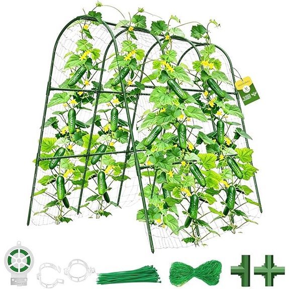 u shape cucumber trellis