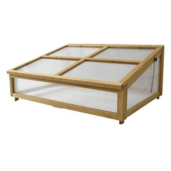vegtrug classic cold frame with wooden base