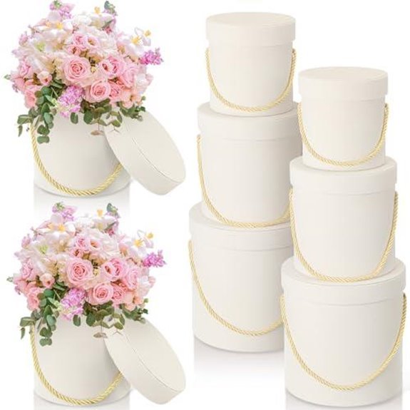 10 Best Flower Boxes for 2026 (Transform Your Space) 2 velvet white gift boxes