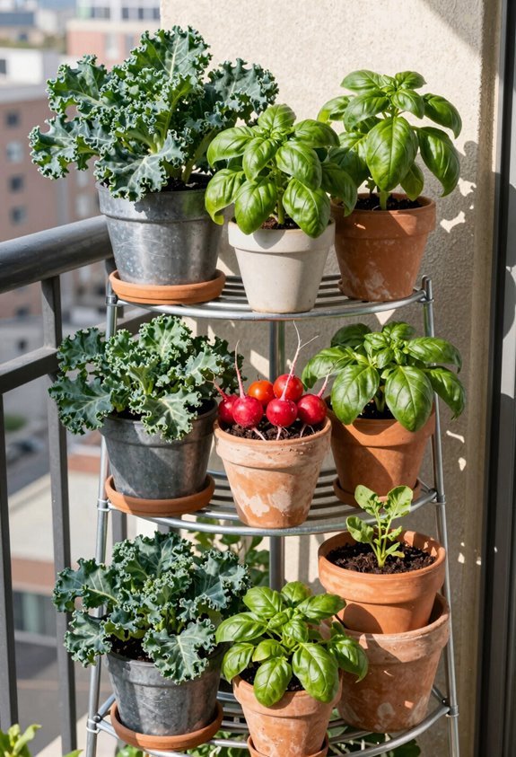 5 Clever Vegetable Garden Pot Ideas for Small Spaces 2 vertical multi level container garden boosts space