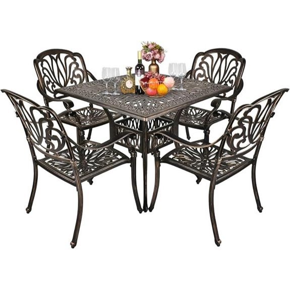 11 Best Patio Table and Chairs for 2026 11 vingli 5 piece cast aluminum patio set
