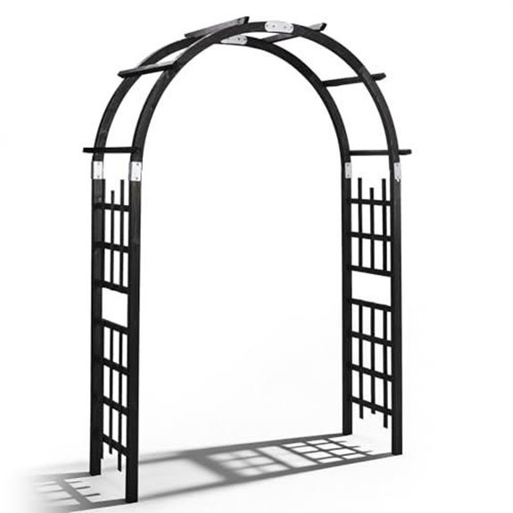 10 Best Creepers for Pergolas in 2026 3 vingli black wooden arbor