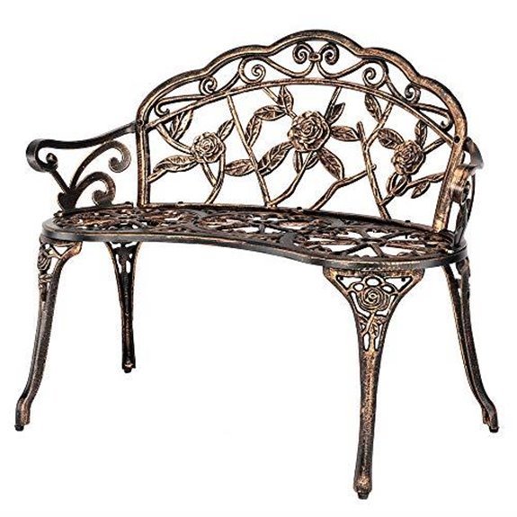 vingli bronze metal bench
