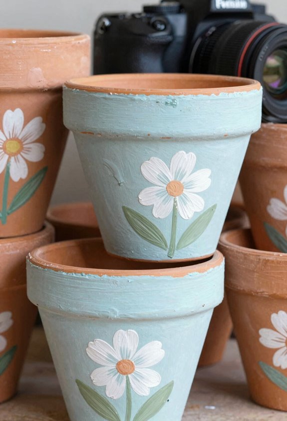 DIY Painted Flower Pots Simple Guide 5 vinyl stencils for pots