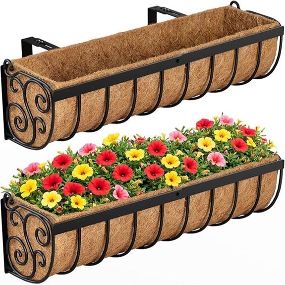 7 Best Window Boxes for 2026 (Curbside Wow Factor) 4 voxor 24 inch planter pair