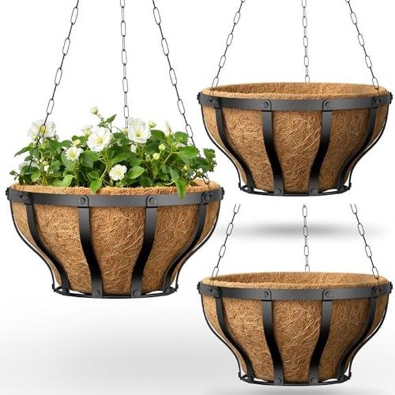 15 Best Hanging Baskets for Full Sun in 2026 5 voxor hanging baskets with liner