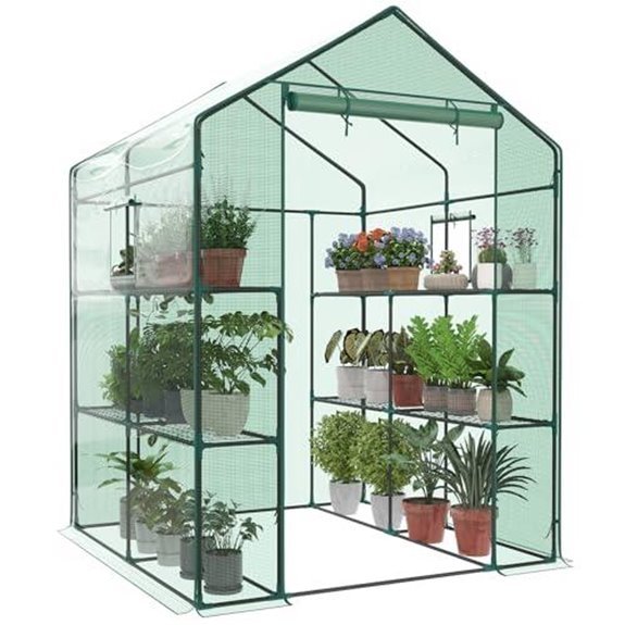 10 Best Small Greenhouses for 2026 (Grow Year-Round) 6 walk in outdoor greenhouse with shelves