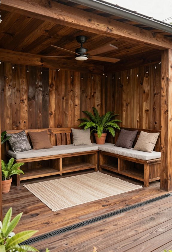 waterproof under deck space drainage plan