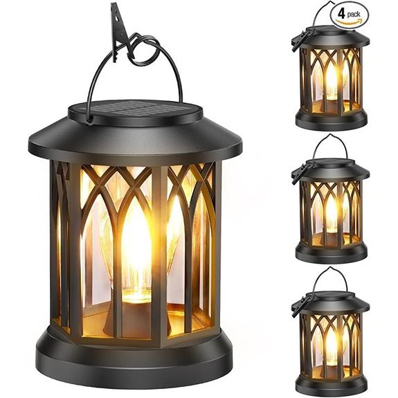 wdtpro solar lanterns 4 pack